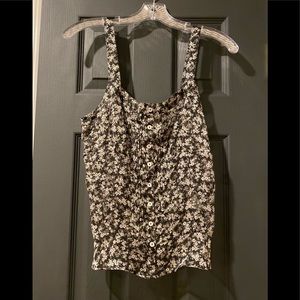 Floral Print Button Up Camisole